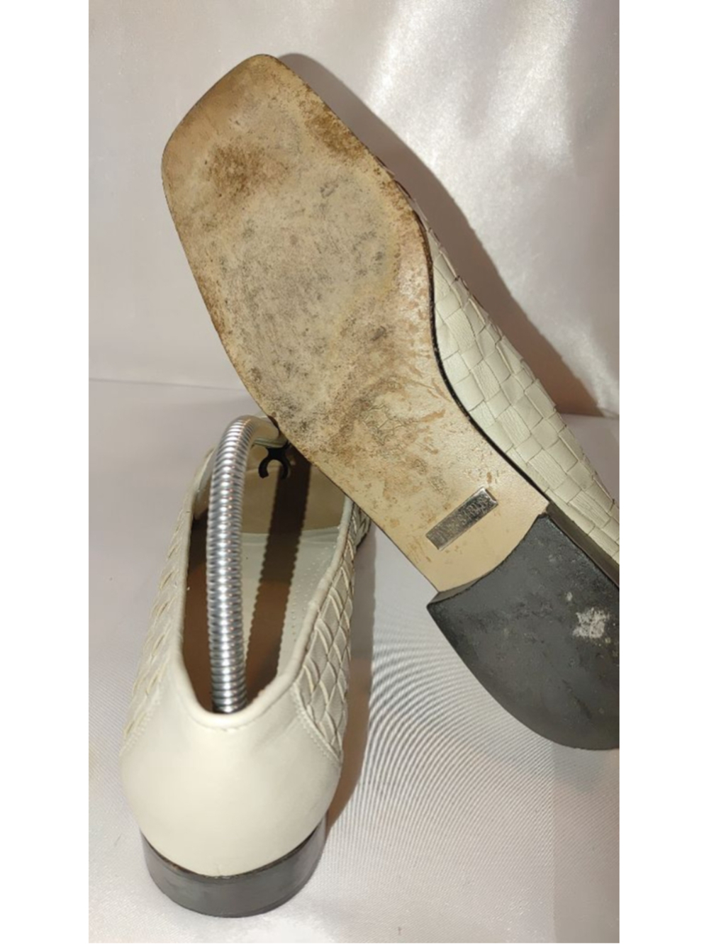 Massimo Dutti Woven Leather Slip Ons Size 9B - Picture 7 of 8